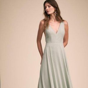 Jenny Yoo Morning Mist Luxe Chiffon Colby Size 4